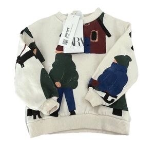 Zara Kids Multicolor Graphic Sweatshirt